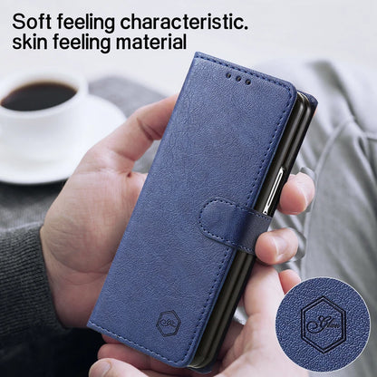 Wallet Phone Case For Samsung Galaxy Z Fold7 Card Holder Stand Shockproof Cloudy  PU Leather Cover For Z Fold 6 5 3 4 Funda