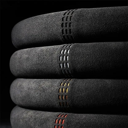 Suede Cover for All Seasons Auto Steering Wheel Cover Ultra-thin Non-slip D-shaped Round Breathable Car Steering Wheel Protector