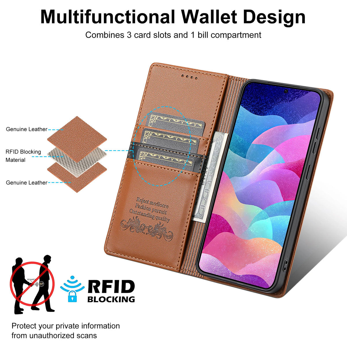 Magnetic Flip Leather Case For Samsung Galaxy S26 S25 Edge S24 S23 Ultra S22 S21 FE S20 S10 Plus Note20 A17 A16 A56 Wallet Cover