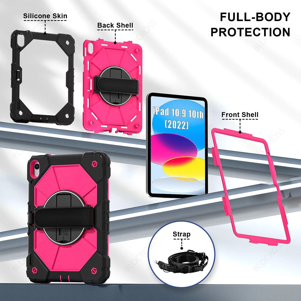 Armor Case For iPad A16 11th 2025 10th 10.9 2022 Mini 7/6 Kids Stand Shockproof Tablet Cover For iPad Air 11 10.9 Pro 11 Air 13