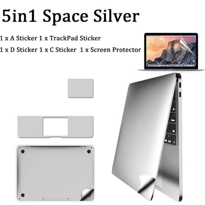 2026 Top/Bottom/Touchpad/Palm Trackpad Guard Skin Body Vinyl Decal Sticker For Apple Macbook Pro16 M5 A3428 with Touch Bar A2141