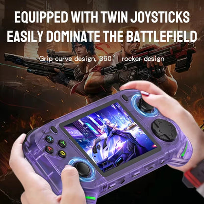 RX6H Retro Handheld Game Console Linux System 3.5 Inch IPS Screen Portable Pocket Video Player 64GB 128GB Games Kid Gift
