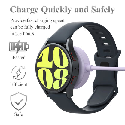 USB Watch Charger For Samsung Galaxy Watch 7 6 5 4 40mm Charging Dock For Galaxy Watch 3 41mm 45mm/Watch 5 Pro 45mm Active 1 2