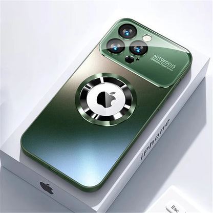 Luxury Titanium Metallic Color Matte Magnetic Case for iPhone 17 16 Pro Max 15 14 Plus 13 12 For Magsafe Wireless Charge Cover