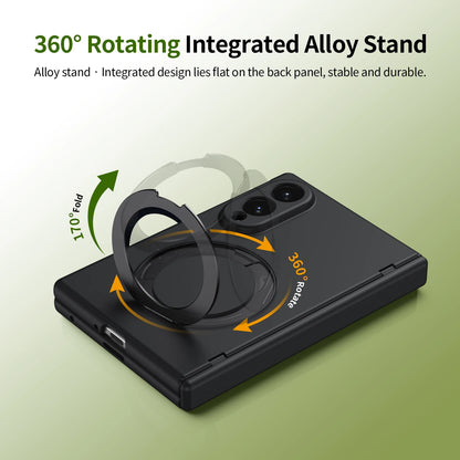 Drop Protective Funda Case for Samsung Galaxy Z Fold 8 5G Fold8 Ultra Fold7 Fold6 Fold5 Fold 7 6 5 Magnetic Ring Full Body