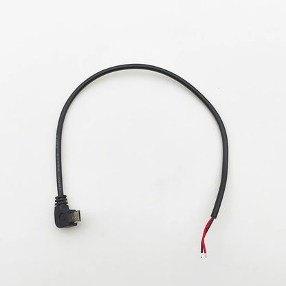 1/5Pcs Right Angle 2Pin 4Pin Wire USB Type C/Micro USB Male Plug Power Supply Charger Connector DIY Repair Cable 0.25m 0.3m 1m