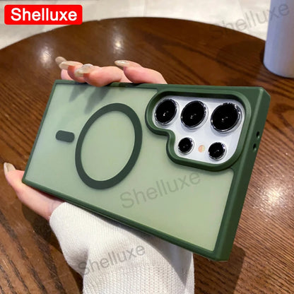 S26 Ultra Magnetic Matte Case Shelluxe Clear Hard Back Cases For Samsung Galaxy S26 S25 S24 S23 S22 Plus Ultra Shell Phone Cover
