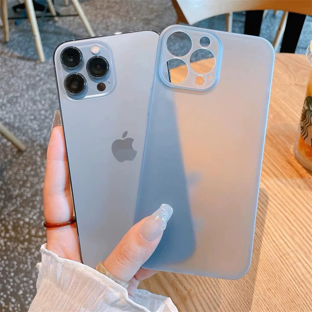 Ultra-Thin Matte Soft Transparent Case For iPhone 17 16 15 14 13 12 11 Pro Max X XS Max XR Plus SE Mini TPU Slim Cooling Cover