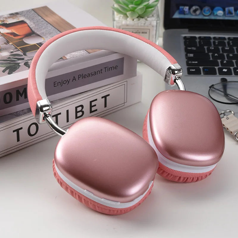 Wireless Over-Ear Headphones, 5.3 Smart Chip, Long Battery Life,HiFi Music Gaming Comfortable Mic for iPhone Android PC
