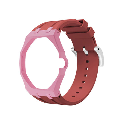 Bioceramics Watch Case+Silicone Band Modification Kit Strap Case Changer To Wristwatch Accessories For Royal Pop