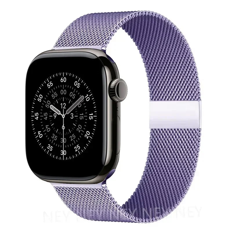 Milanese loop strap For Apple Watch band 11 46mm 44mm 40mm 41mm 42mm 45mm bracelet iwatch series 10 8 7 6 5 4 SE 9 Ultra 3 49mm