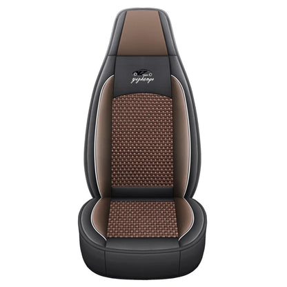 Car Seat Cover 5 Full Set Universal Seat Covers for Nissan X Trail T32 Jetta A4 Skoda Rapid Superb 3 Cars Waterproof PU Leather