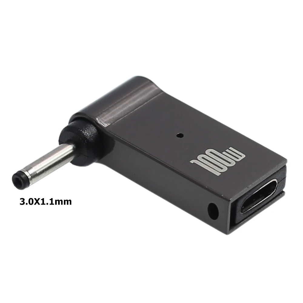 100W USB Type C Fast Charging Adapter Plug Connector Universal USB C Laptop Charger Converter for Dell Asus Hp Acer Lenovo