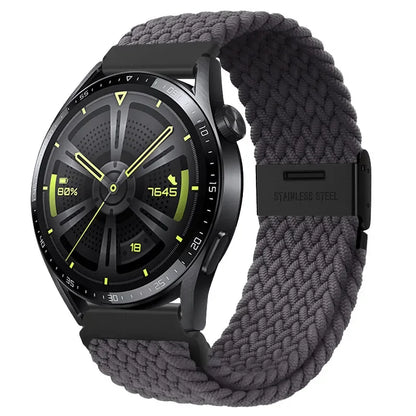 20 22mm Strap for Samsung Galaxy Watch 7 6 5 4 Band 40/44mm 5Pro Active 2 Gear S3 Braided Elastic Bracelet for Huawei GT2/3 4Pro