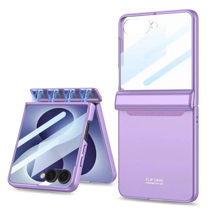 Shockproof Hinge Protective Hard  Phone Case with Front Tempered Glass Film for Samsung Galaxy Z Flip 8 7 Flip8 Flip7 5G Cover