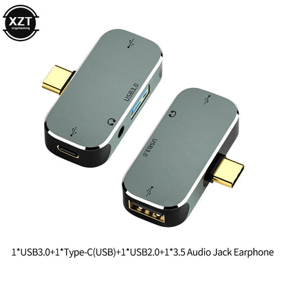 Type C to USB TypeC to 3.5MM Jack USBC PD Type-C to HDMI-compatible Adapter Converter Hub Splitter Docking Station for MacBook