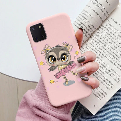 Soft Case For Samsung Galaxy Note 10 Lite Phone Cover Cute Flowers Butterfly Fundas TPU Coque For Samsung Note 10 Lite Bumper
