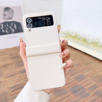 Luxury Ultra Slim Hard Folding Phone Case for Samsung Galaxy Z Flip 8 7 FE 6 5 4 3 Shockproof Foldable Skin Feel Protector Cover