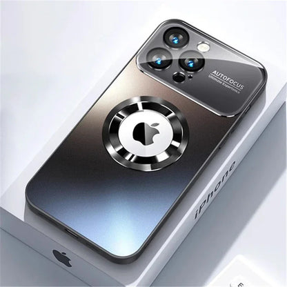 Luxury Titanium Metallic Color Matte Magnetic Case for iPhone 17 16 Pro Max 15 14 Plus 13 12 For Magsafe Wireless Charge Cover