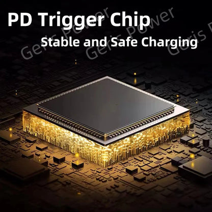 65W 100W DC Universal Laptop Charger to USB C Type C PD Trigger Power Adapter Connector Converter for MacBook Xiaomi Samsung
