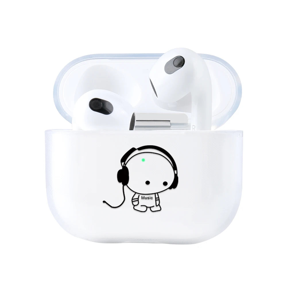 Cute Cartoon Pattern Earphone Case for Airpods 4th 3rd 2 Pro 3 2 Shockproof Cover for Airpod 2 3 1 Protective Accessorie Shell