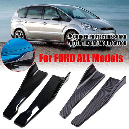 1 Pair Car Rear Corner Protection Plate Car Side Skirt Cover Car Corner Bumper Guards With Screws 48CM For Audi BMW Accessories