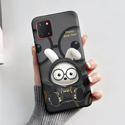 For Samsung Galaxy Note10 Lite Case SM-N770F 6.7'' Cute Bear Cartoon Cat Cover Soft TPU Phone Case For Samsung Note 10 Lite Bags
