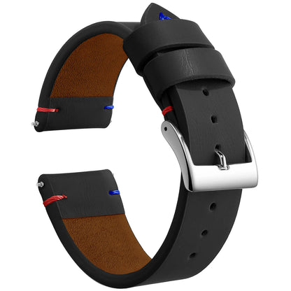 Leather Watch Band Strap Sport Vintage Leather Men Women Watchband Stainless Steel Buckle Watch Accessories 18mm 20mm 22mm