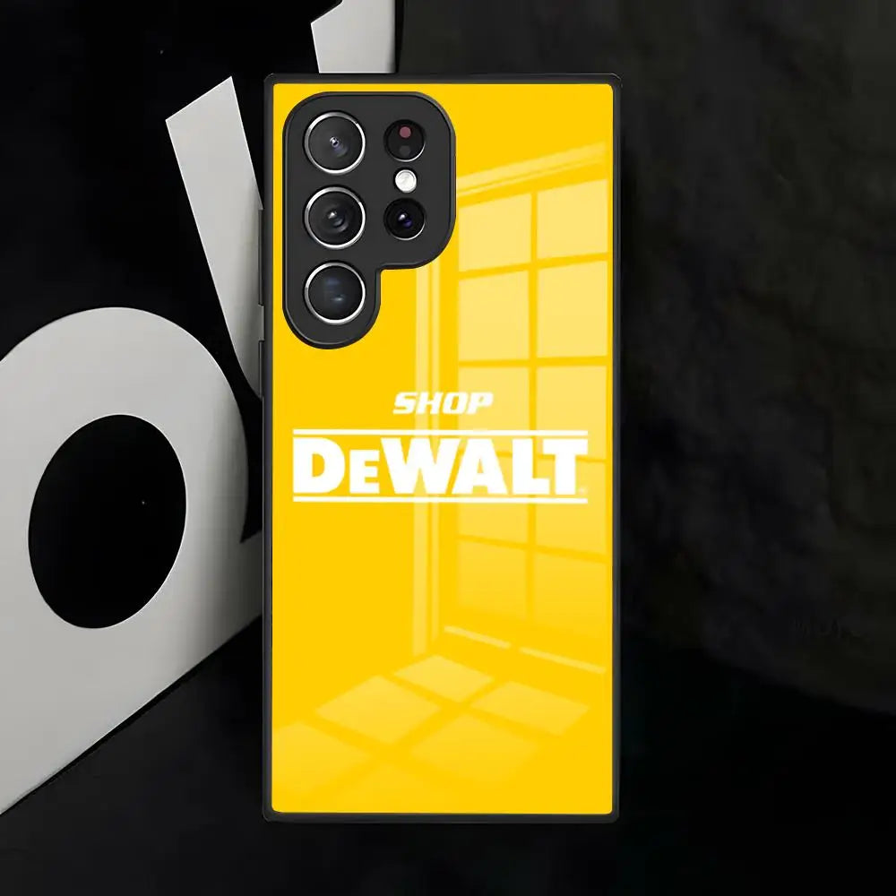 D-Dewalts-s Logo Phone Case For Samsung S26 S25 S24 FE S23 S22 S21 Plus S20 Ultra Note20Ultra Black Glass Cover