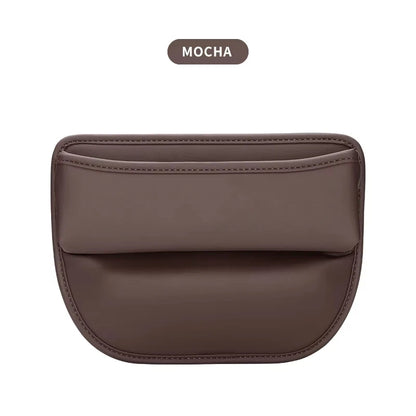 Car Seat Gap Organizer Storage Box Nappa Leather Multifunction Universal Crevice Side Storage Pocket Wallet Key Card Accessories