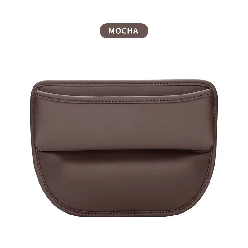 Car Seat Gap Organizer Storage Box Nappa Leather Multifunction Universal Crevice Side Storage Pocket Wallet Key Card Accessories