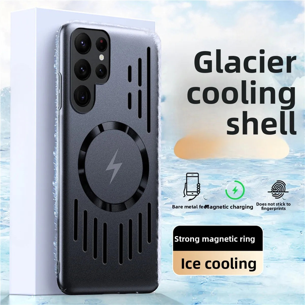 Heat Dissipation Magnetic Phone Case for Samsung Galaxy S25 FE Edge S26 S24 Ultra S23 S22 Plus for Magsafe Hard PC Back Cover