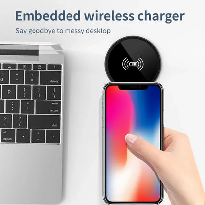 Quick Wireless Desktop Embedded Charger For iPhone 16 15 14 13 12 Pro Max Samsung S24 S23 Huawei Xiaomi Fast Inductive Charging