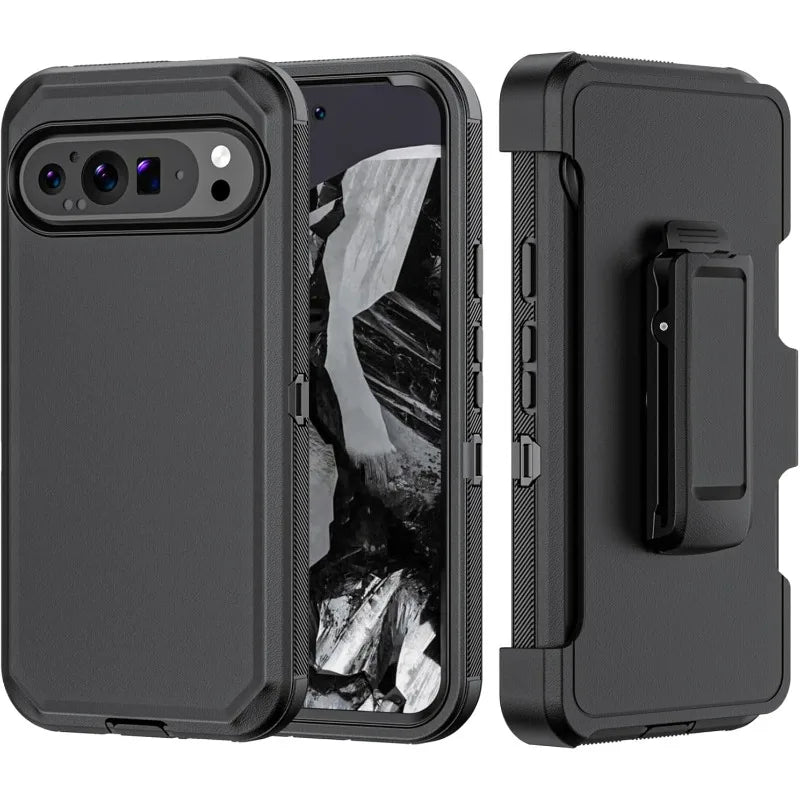 Premium Military Grade Heavy Duty Phone Case for Google Pixel 10 9 8 Pro XL with Clip Hard Shockproof Armor Protector Cell Cover