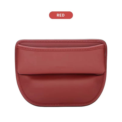 Car Seat Gap Organizer Storage Box Nappa Leather Multifunction Universal Crevice Side Storage Pocket Wallet Key Card Accessories