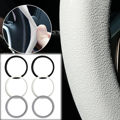 Car Steering Wheel Cover Universal for Round & D-Shaped 32cm Wheels Comfort Grip All Seasons Silicone Non-Slip Sweat-Absorbent