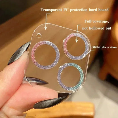 Bling Glitter Camera Lens Protector for IPhone 15 14 16 18 Pro Max 17 Air Plus 18Pro 17Pro 17Air 18ProMax Protection Accessories