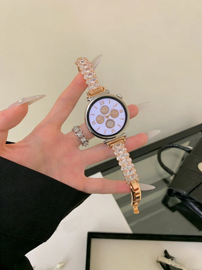 Luxury Jewelry Band Watch Band for Samsung Galaxy Watch 8 40/44/47mm Ultra 7 6 5 Classic 46mm Huawei 11 GT 5 4 3 Pro Woman Strap