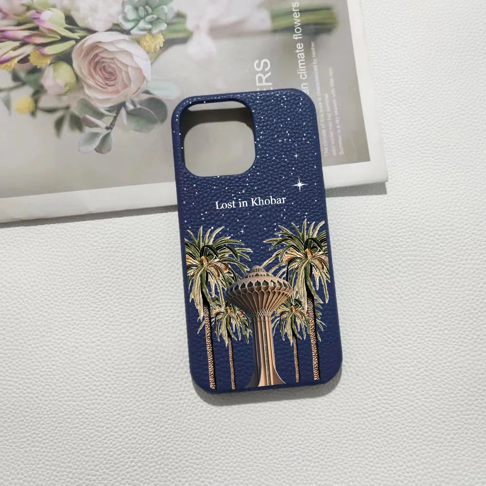 Personalised Inevitable Initial Kafr Letters Name Leather Case for iPhone 11 12 14 13 15 Pro Max Mini 16 Plus Luxury Hard Covers