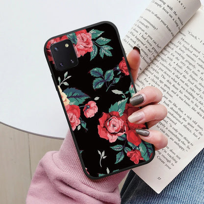 Soft Case For Samsung Galaxy Note 10 Lite Phone Cover Cute Flowers Butterfly Fundas TPU Coque For Samsung Note 10 Lite Bumper
