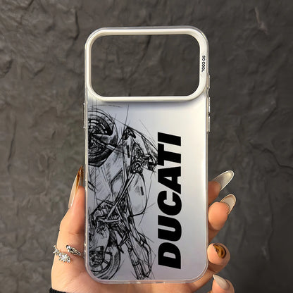 Fashion Racing For Samsung Galaxy S23 S24 S25 5G S26 Ultra Plus Fe Laser Cover D-DucatiS-S Cool IMD Case