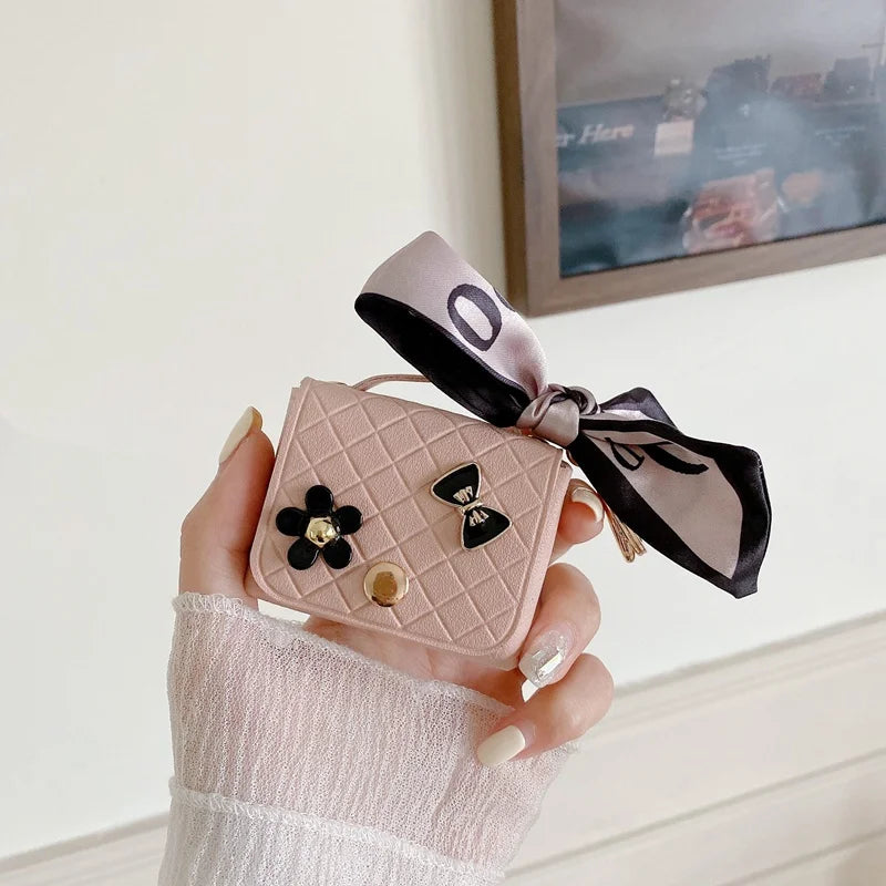 Luxury Leather Bag Shell For AirPods 2 Earphone Case For Airpods Pro 2 Bluetooth Headset Charging Box Cover For Airpods 3 LP40