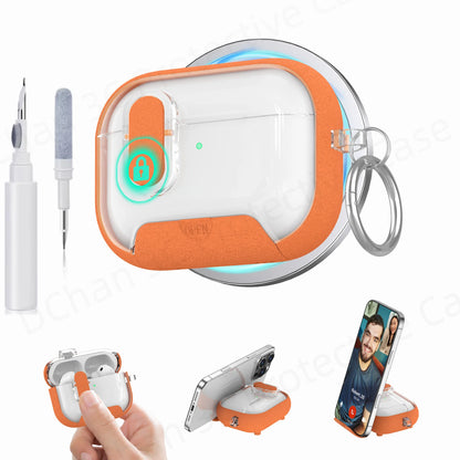 Cute Cover for AirPods 3 Pro 3/Airpod 4【 Compatible with MagSafe】Auto-Open Secure Lock Stand Cover for AirPods 5 2026 Earbuds