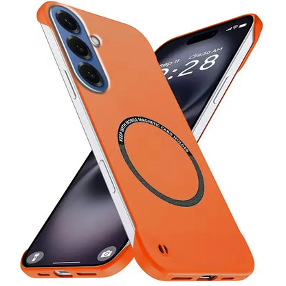 Magnetic Slim Case for Samsung S26 S25 S24 S23 S22 S21 S20 FE Plus Note 20 Ultra Frameless Matte Hard PC Cover Shockproof