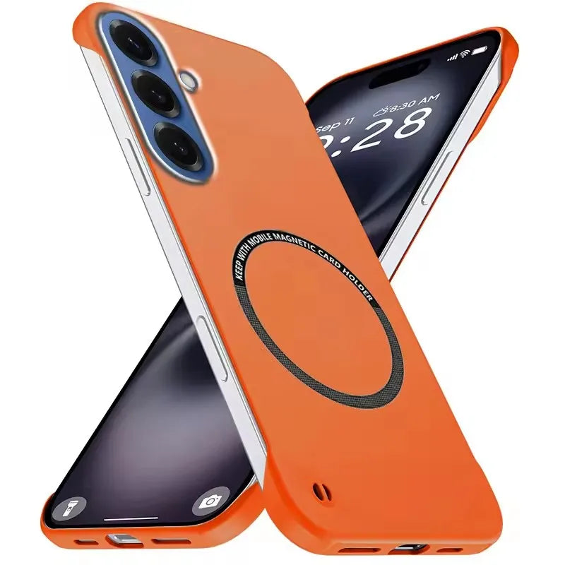 Magnetic Slim Case for Samsung S26 S25 S24 S23 S22 S21 S20 FE Plus Note 20 Ultra Frameless Matte Hard PC Cover Shockproof