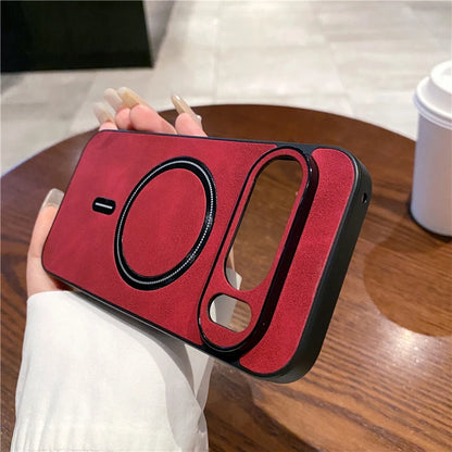 Sheepskin Matte Magnetic Frosted Case For Magsafe Google Pixel 10 9 Pro XL 9A 8A 8 Pro Wireless Charging Shockproof Cover