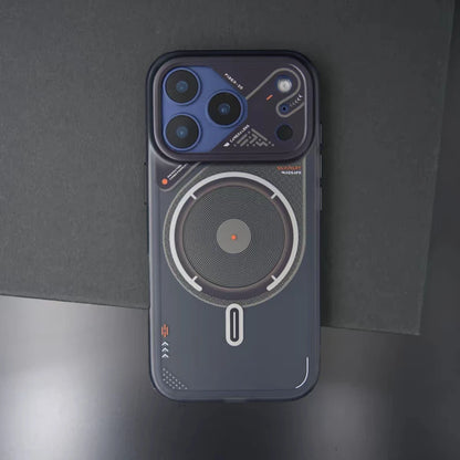 For MagSafe Luxury Mechanical Style Magnetic Phone Case For iPhone 17 Air 16 Pro 15 14 13 Pro Max Wireless Charging Armor Cover