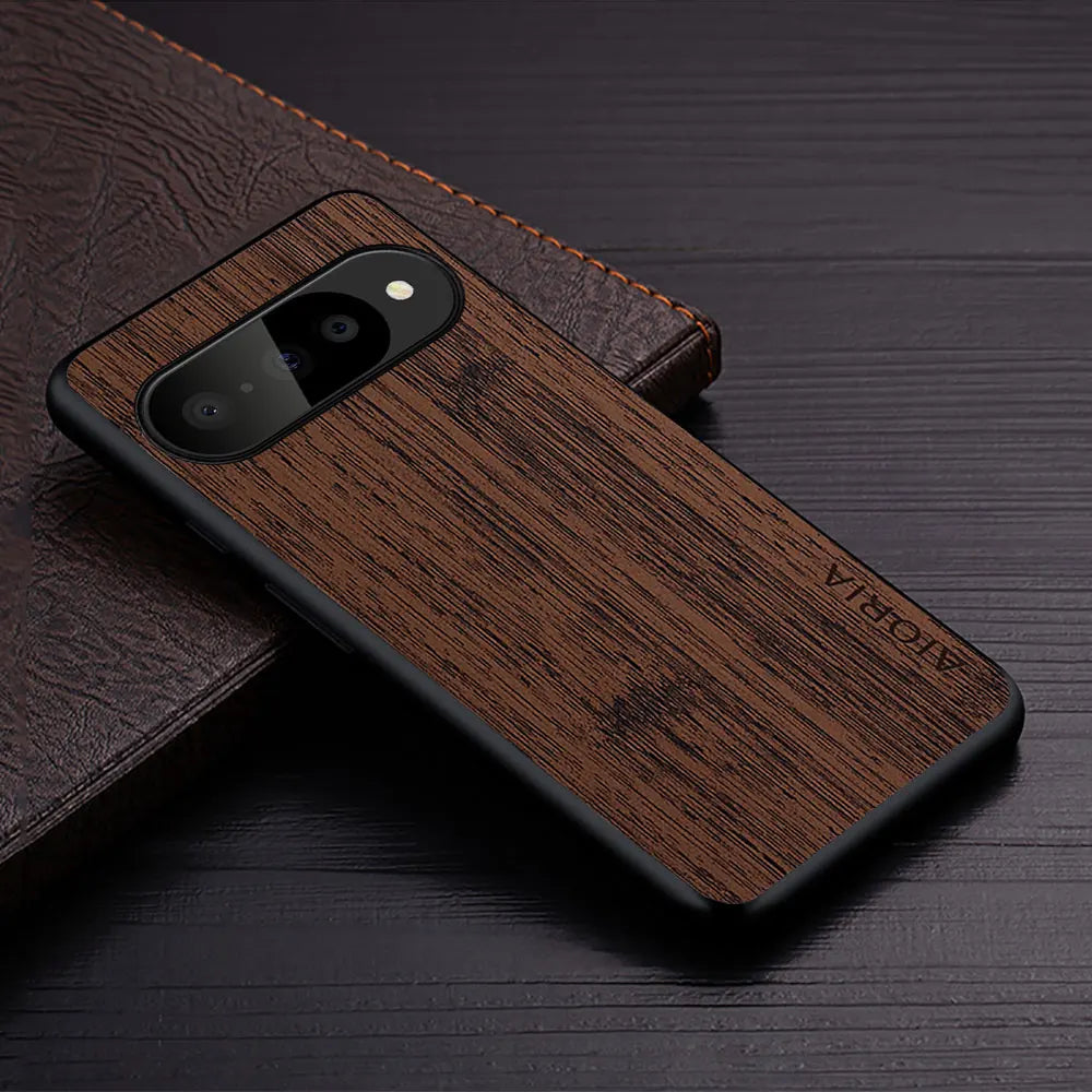 Case for Google Pixel 10 Pro XL Fold Bamboo Wood Pattern Leather Phone Cover Coque Funda for Google Pixel 10 Pro XL Case Capa