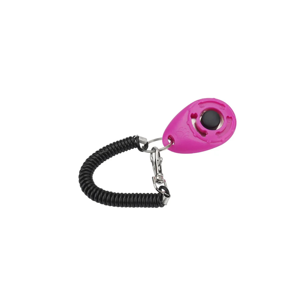 Pet Training Clicker Cat Dog Toy Spring Keyring Portable Sound Pet Training Supplies