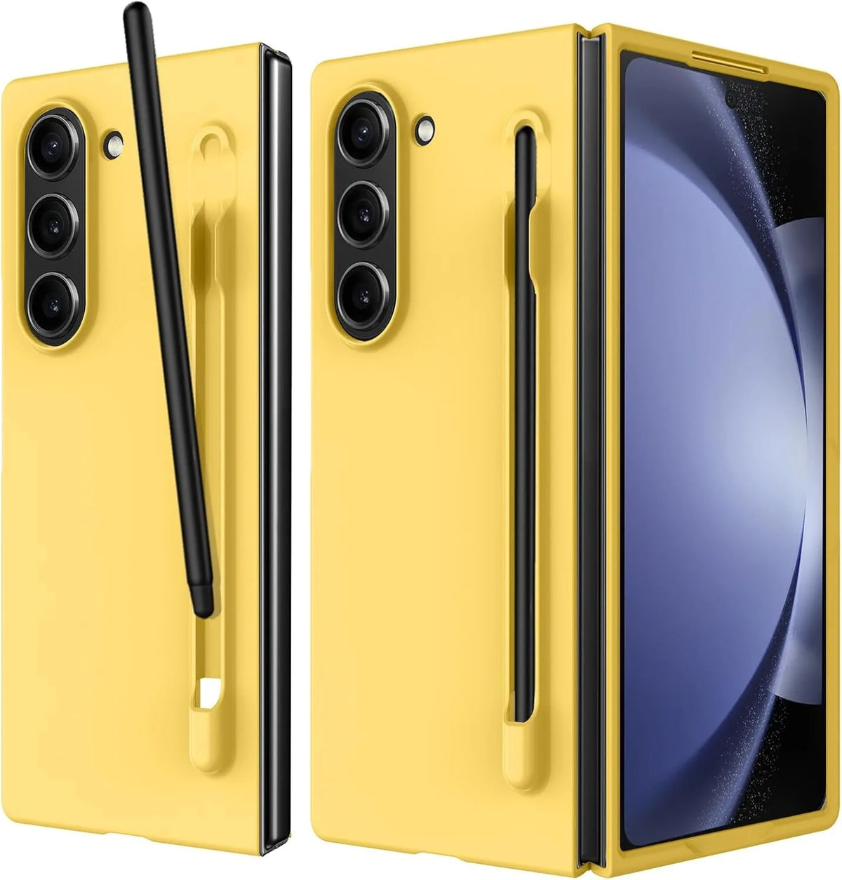 Luxury Skin Feeling PC Hard Case for Samsung Galaxy Z Fold 8 Ultra 7 6 5 4 3 with S Pen Slot and Pen Ultra-thin Shockproof Cover